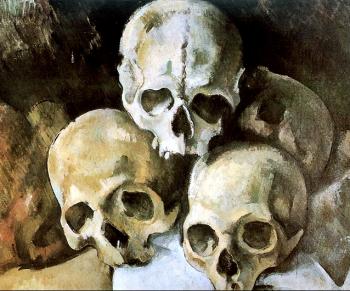 Paul Cezanne : Pyramid of Skulls